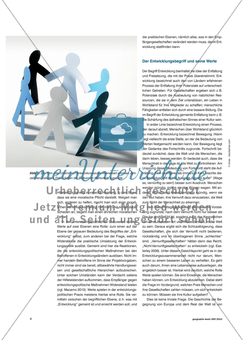 Entwicklung – eine wertvolle Angelegenheit - Werturteile als Grundlage der Diskussion über „Entwicklungszusammenarbeit“ Preview 3