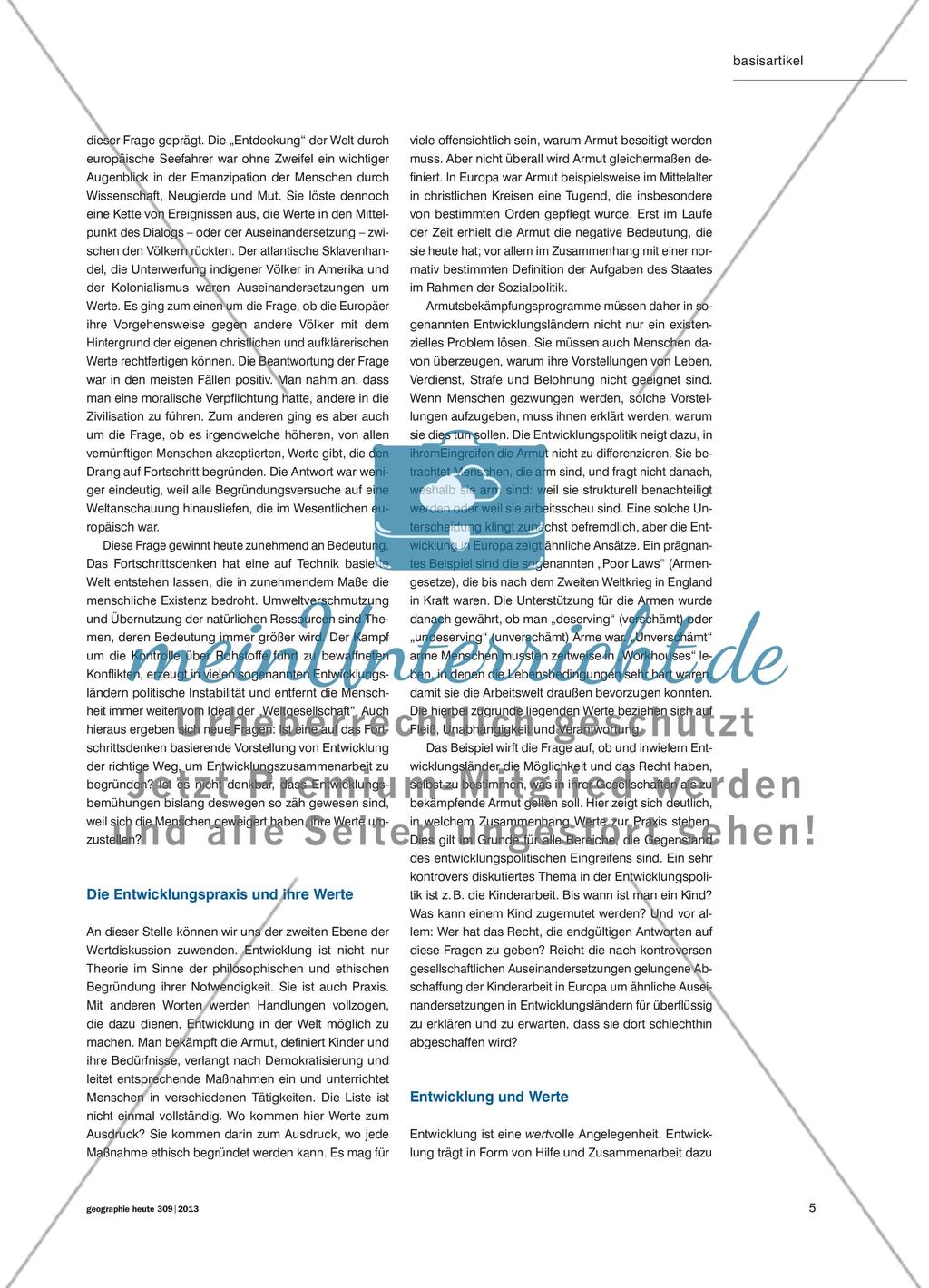 Entwicklung – eine wertvolle Angelegenheit - Werturteile als Grundlage der Diskussion über „Entwicklungszusammenarbeit“ Preview 4