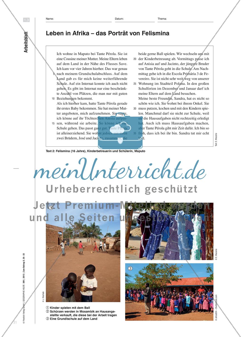 Die Arbeit der Anderen – Solidarität im afrikanischen Kontext - Schülerinnen und Schüler lehren und lernen im wechselseitigen Austausch Preview 6