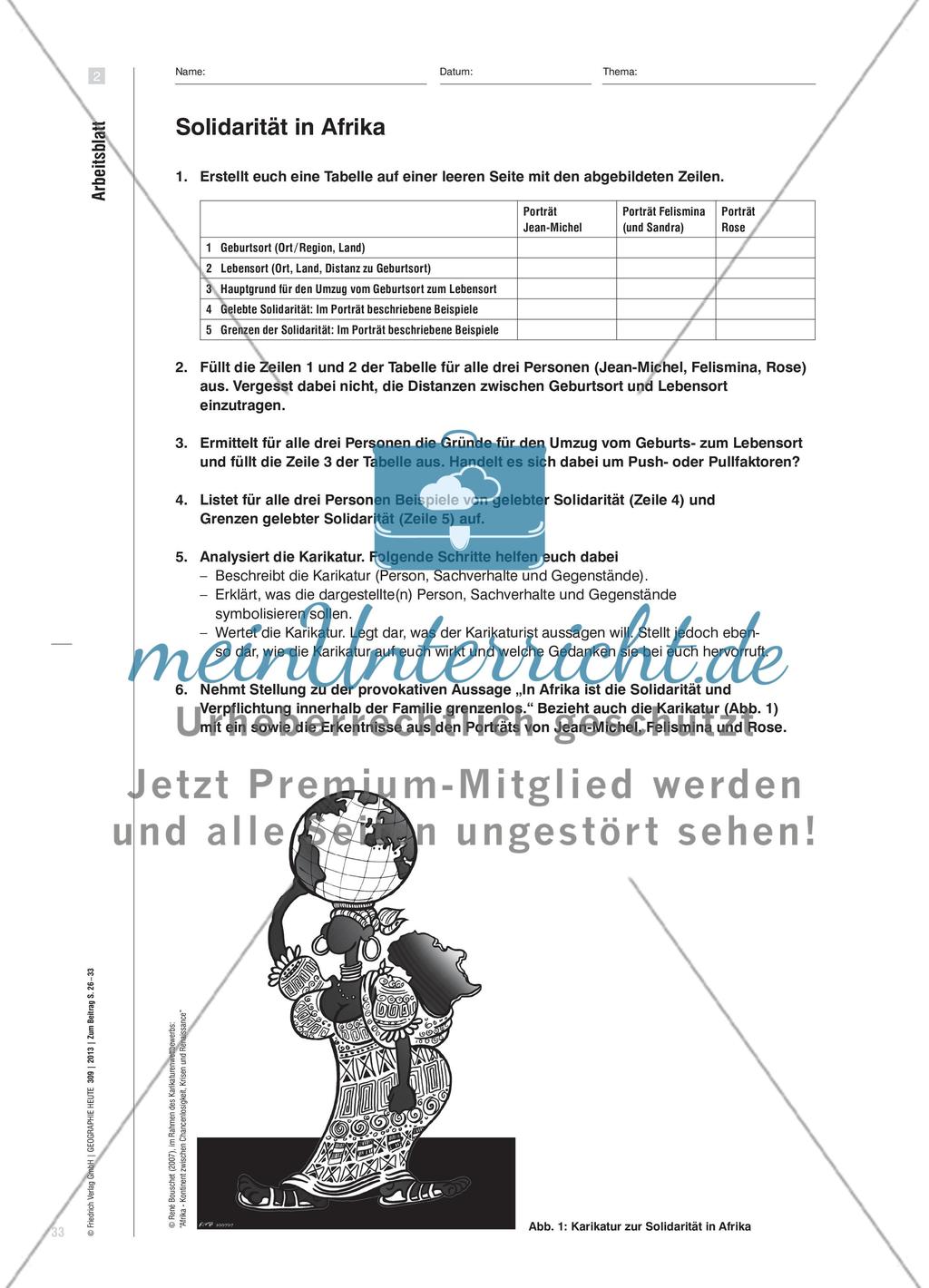 Die Arbeit der Anderen – Solidarität im afrikanischen Kontext - Schülerinnen und Schüler lehren und lernen im wechselseitigen Austausch Preview 8