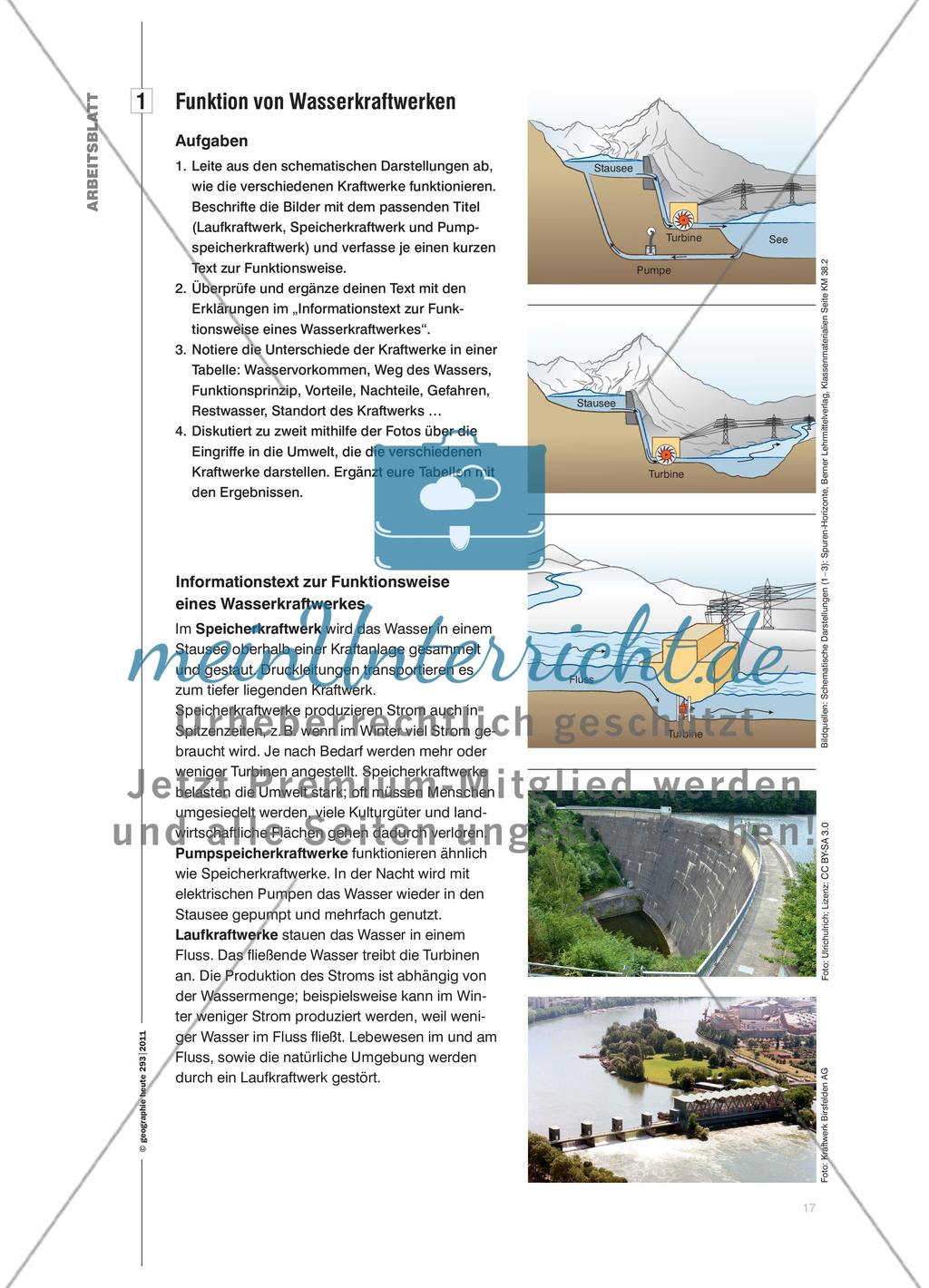 Energiegewinnung aus Wasserkraft - Wasserkraftnutzung als Alternative zu fossilen Energieträgern Preview 5