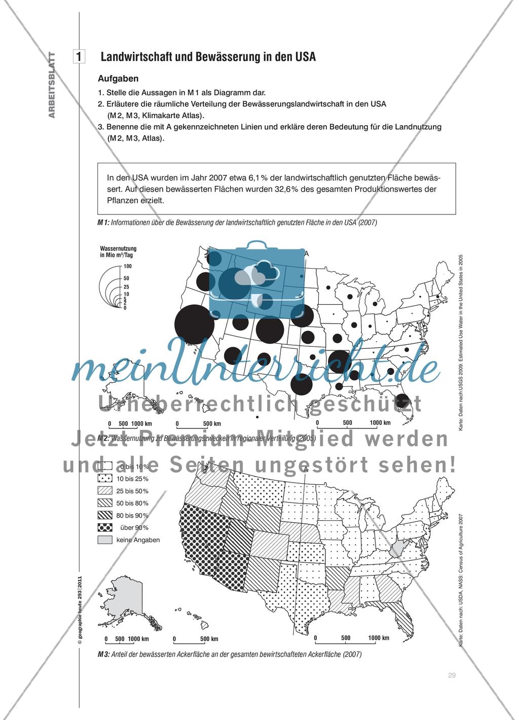 Ohne Wasser geht es nicht! - Bewässerungslandwirtschaft in den US Preview 4