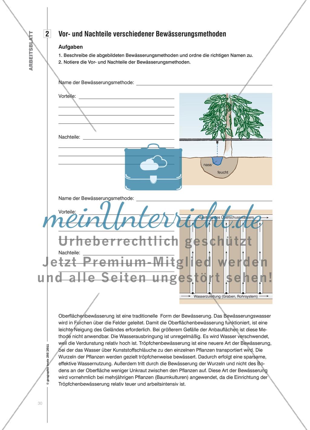 Ohne Wasser geht es nicht! - Bewässerungslandwirtschaft in den US Preview 5