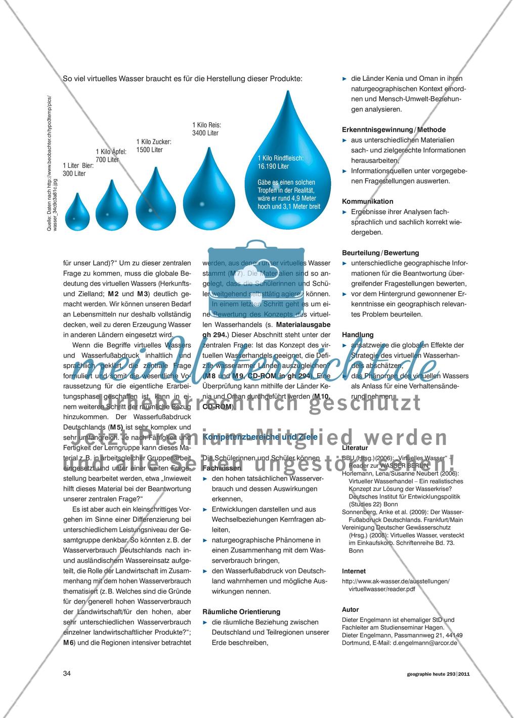 Virtuelles Wasser - Den versteckten Wasserkonsum entdecken Preview 3