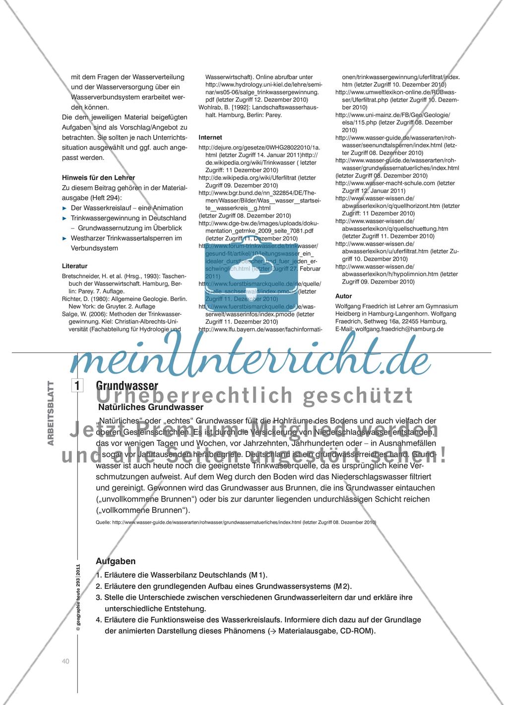 Trinkwassergewinnung in Deutschland - „Mal so mal so“ – regionale Unterschiede Preview 3