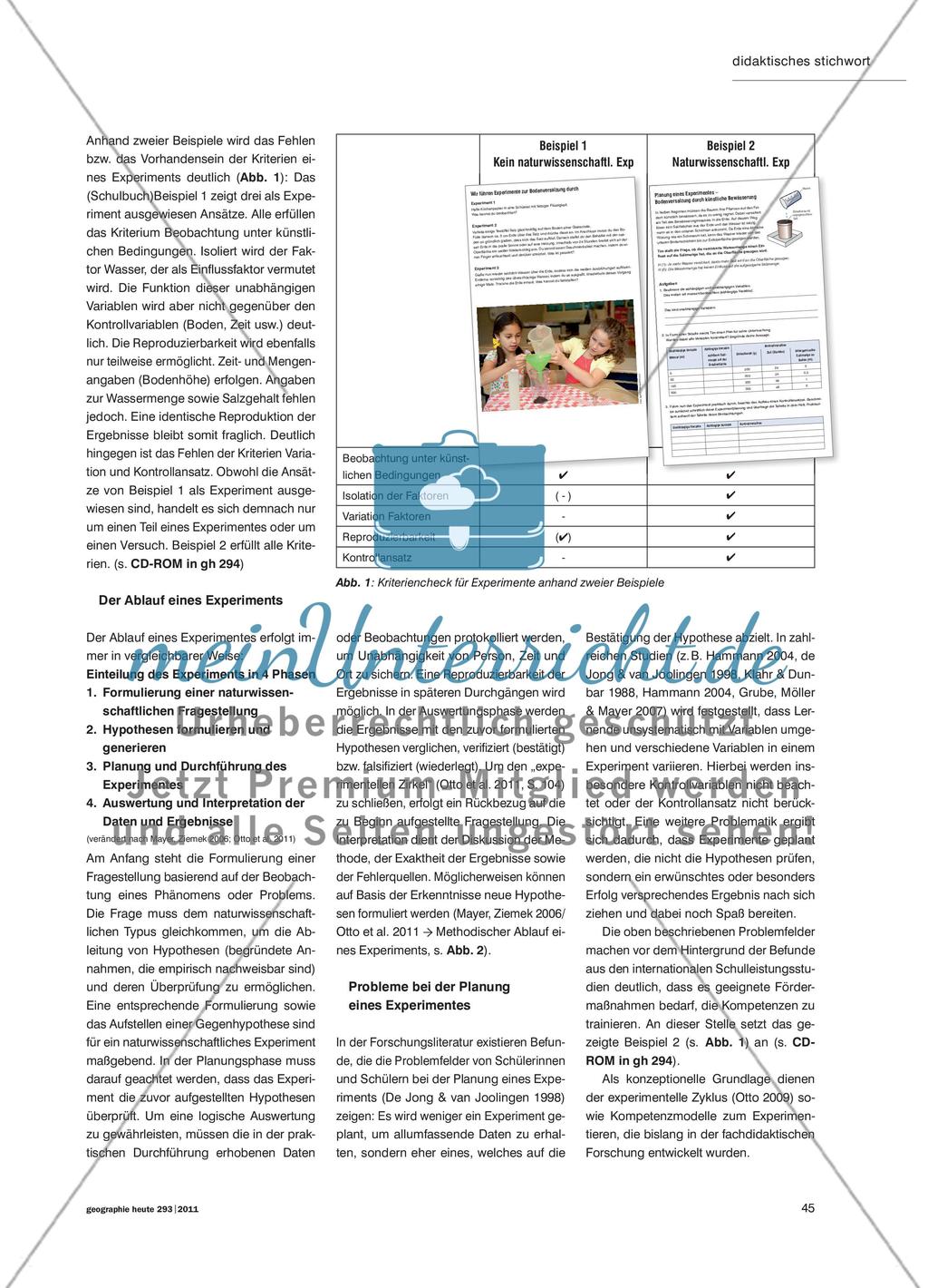 Wasser unter der Lupe! - Kompetenzorientiertes Experimentieren im Geographieunterricht Preview 2