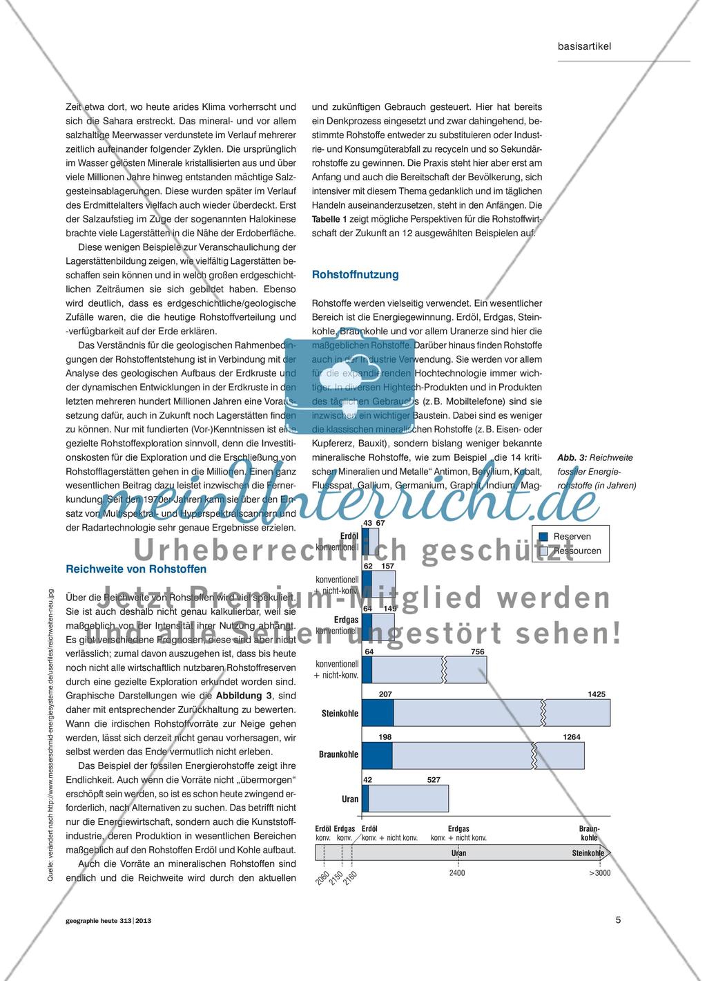 Rohstoffe - Probleme, aktuelle Trends und vorsichtige Prognosen Preview 4