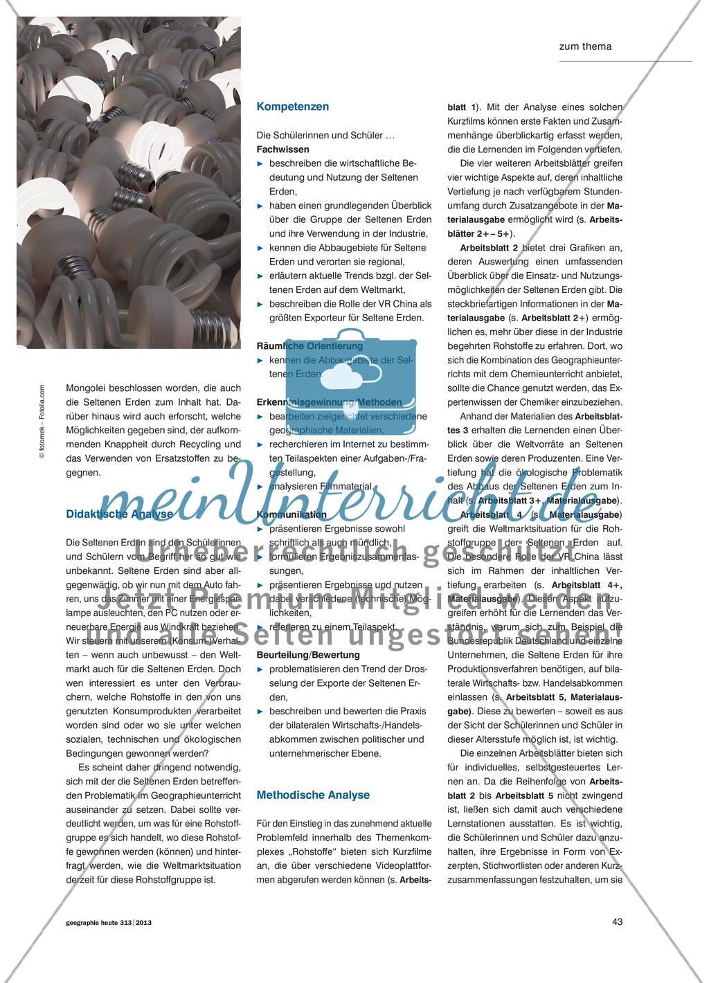 Seltene Erden - Einst unbeachtet, heute und in Zukunft unverzichtbar Preview 2