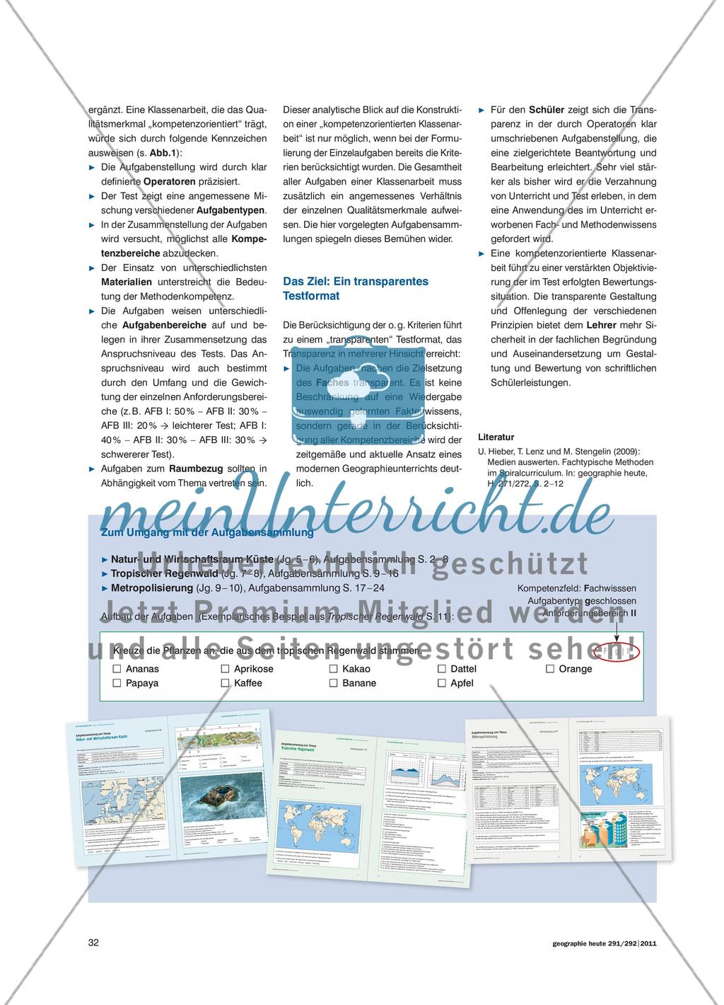 Brennpunkt Klassenarbeit - Von der W-Frage zur kompetenzorientierten Aufgabe Preview 3