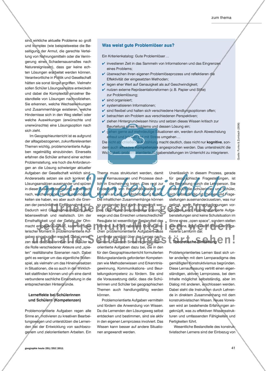 Problem erkannt − Problem gebannt - Problemorientierte Aufgabenstellungen regen zur kreativen, überlegten Lösungsfindung an Preview 2