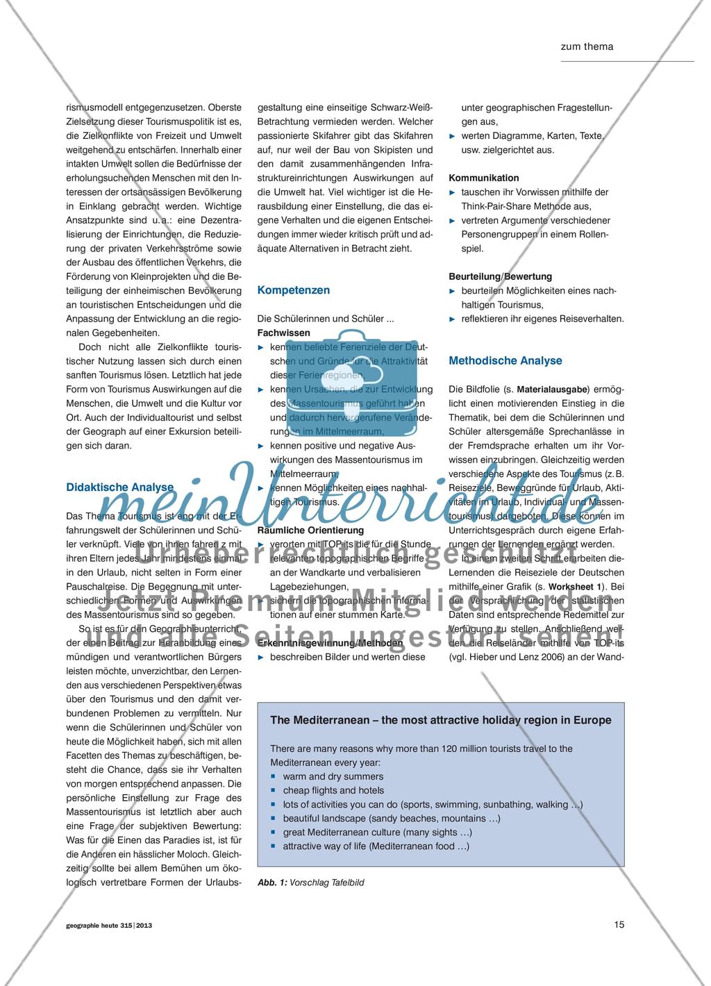 Mass Tourism at the Mediterranean - Reasons, processes and impacts Preview 2