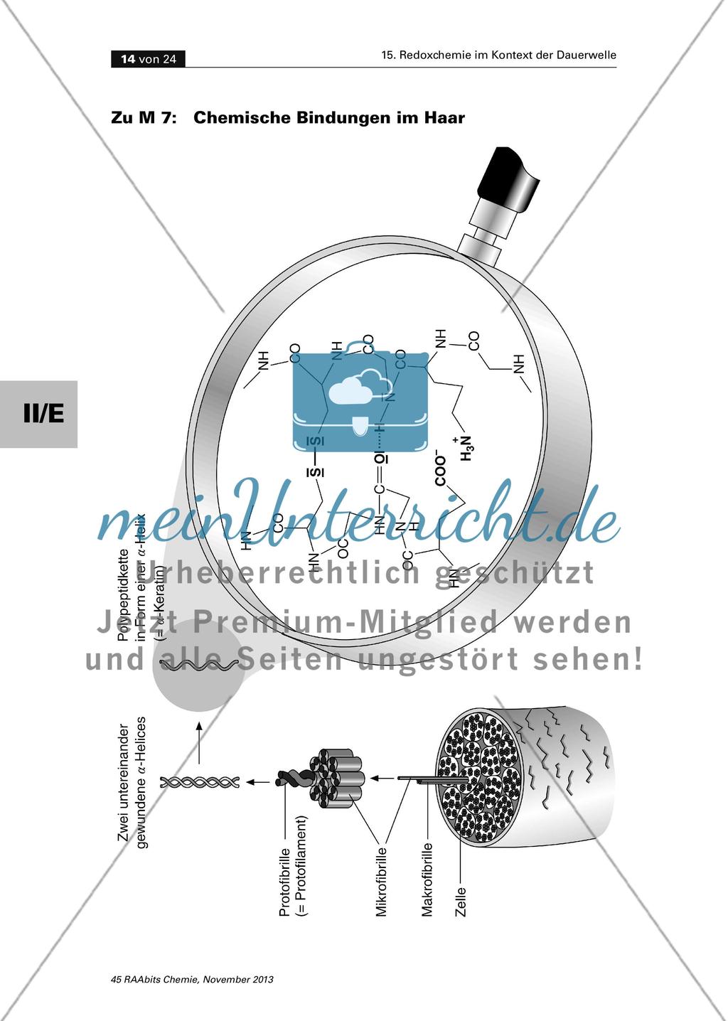 Gruppenpuzzle zu chemischen Bindungen im Haar Preview 3