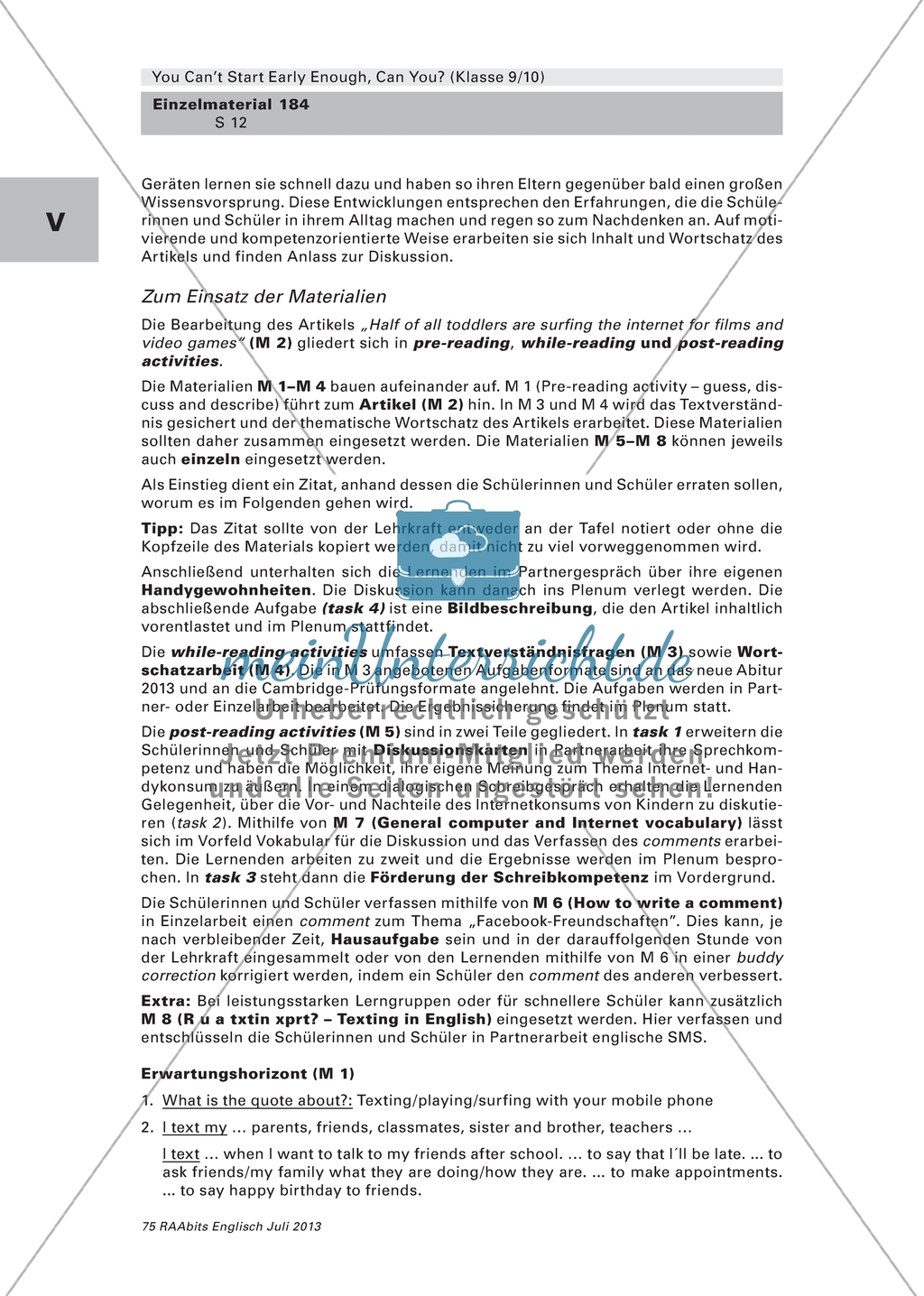 Media use: General computer and internet vocabulary Preview 2