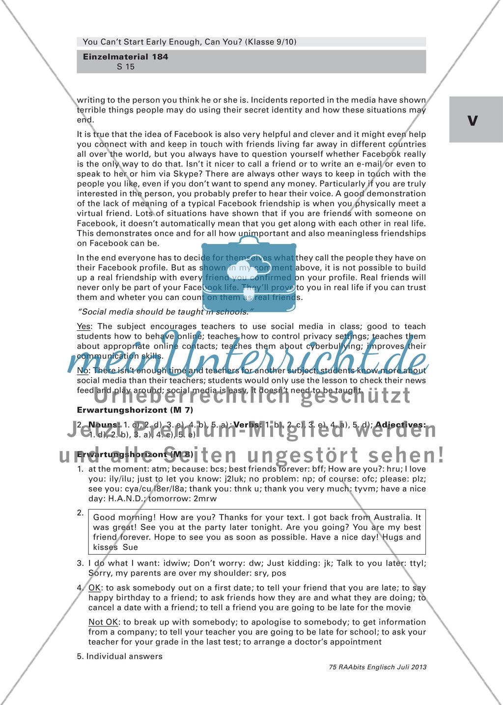 You Can’t Start Early Enough, Can You? – Das Medienverhalten von Kindern und Jugendlichen untersuchen (Klasse 9/10) Preview 15
