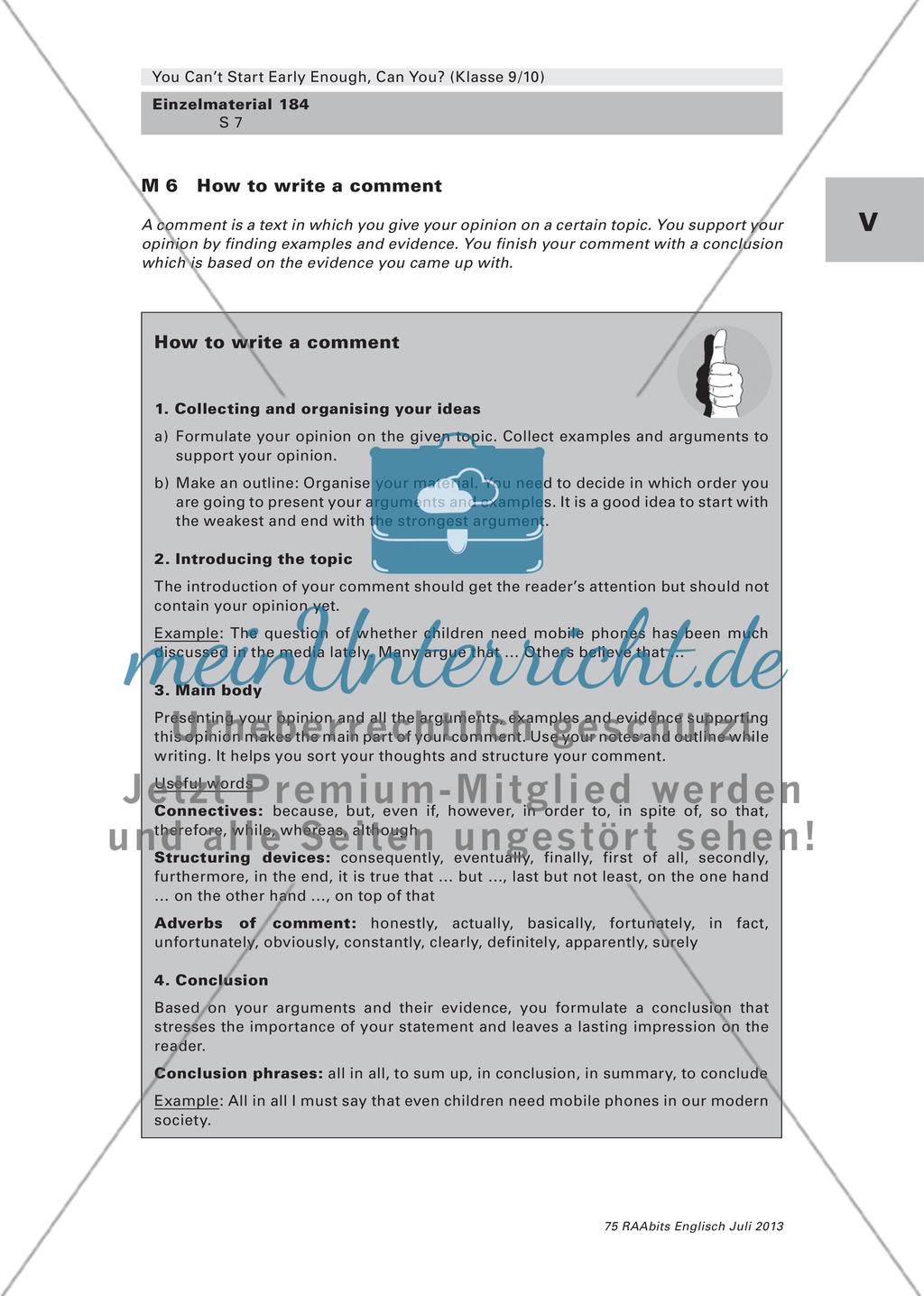 You Can’t Start Early Enough, Can You? – Das Medienverhalten von Kindern und Jugendlichen untersuchen (Klasse 9/10) Preview 7