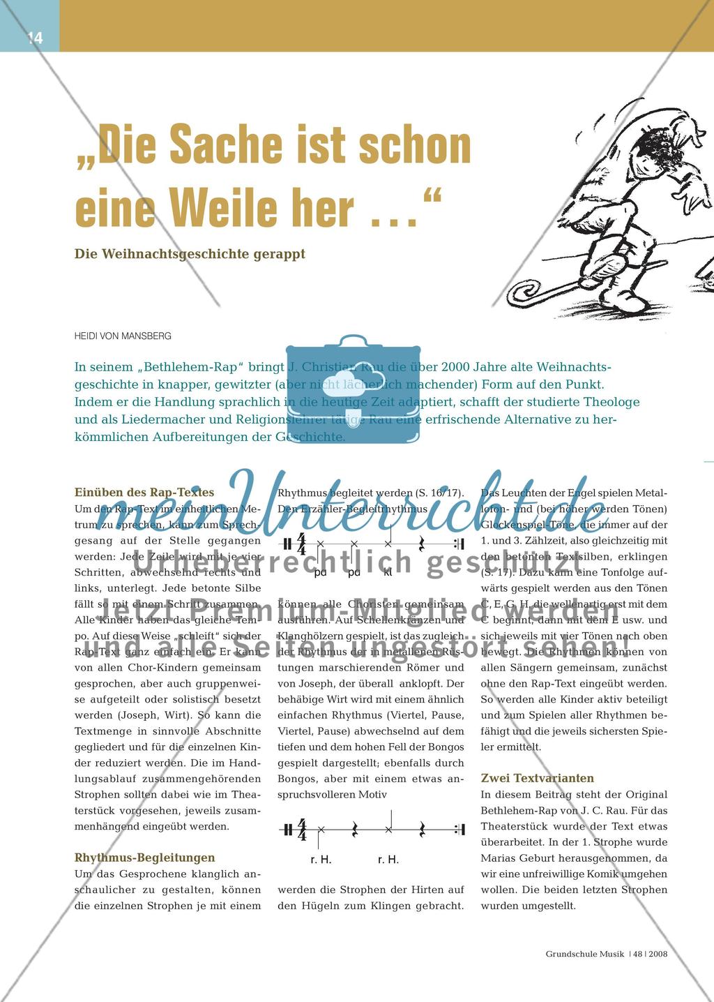„Die Sache ist schon eine Weile her …“ - Die Weihnachtsgeschichte gerappt Preview 1