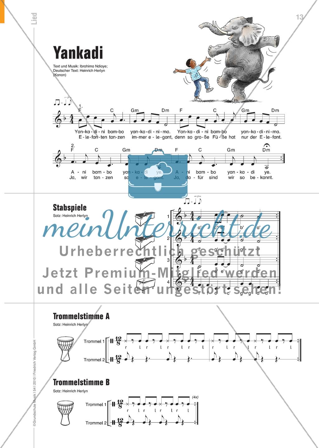 Tanz der Tiere - Singen, Maskentanz und Trommeln zu Yankadi und Ayelevi Preview 4
