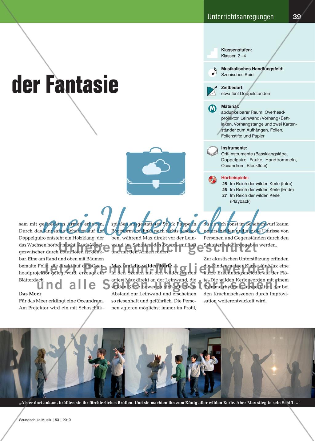 Mit Licht und Schatten ins Reich der Fantasie - „Wo die wilden Kerle wohnen“ – ein Ganzkörper-Schattenspiel Preview 2