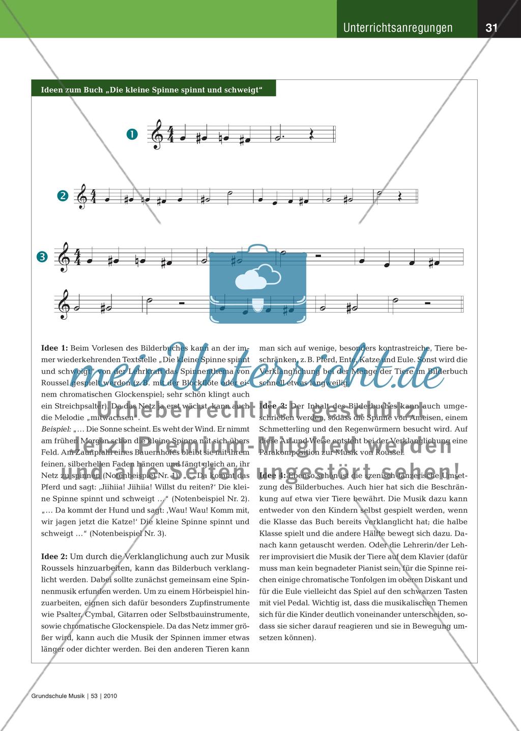 Das Festmahl der Spinne - Ein impressionistisches musikalisches Märchen im Anfangsunterricht Preview 3