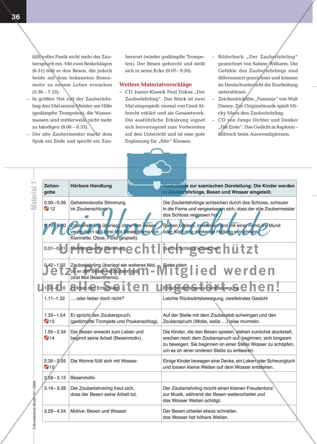 Der Zauberlehrling - Ein musikalischer Einstieg in Goethes Gedicht Preview 3