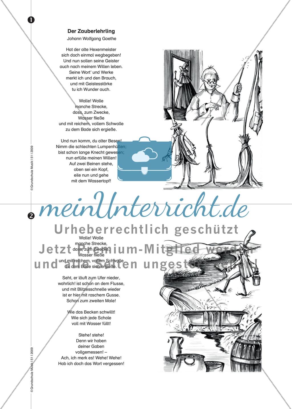 Der Zauberlehrling - Ein musikalischer Einstieg in Goethes Gedicht Preview 5