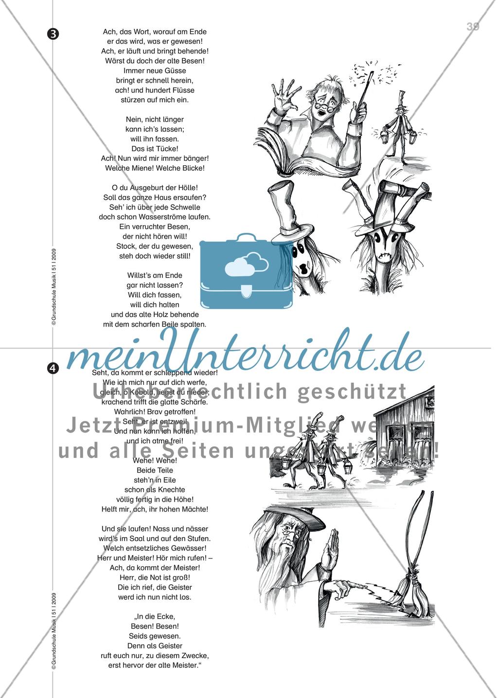Der Zauberlehrling - Ein musikalischer Einstieg in Goethes Gedicht Preview 6