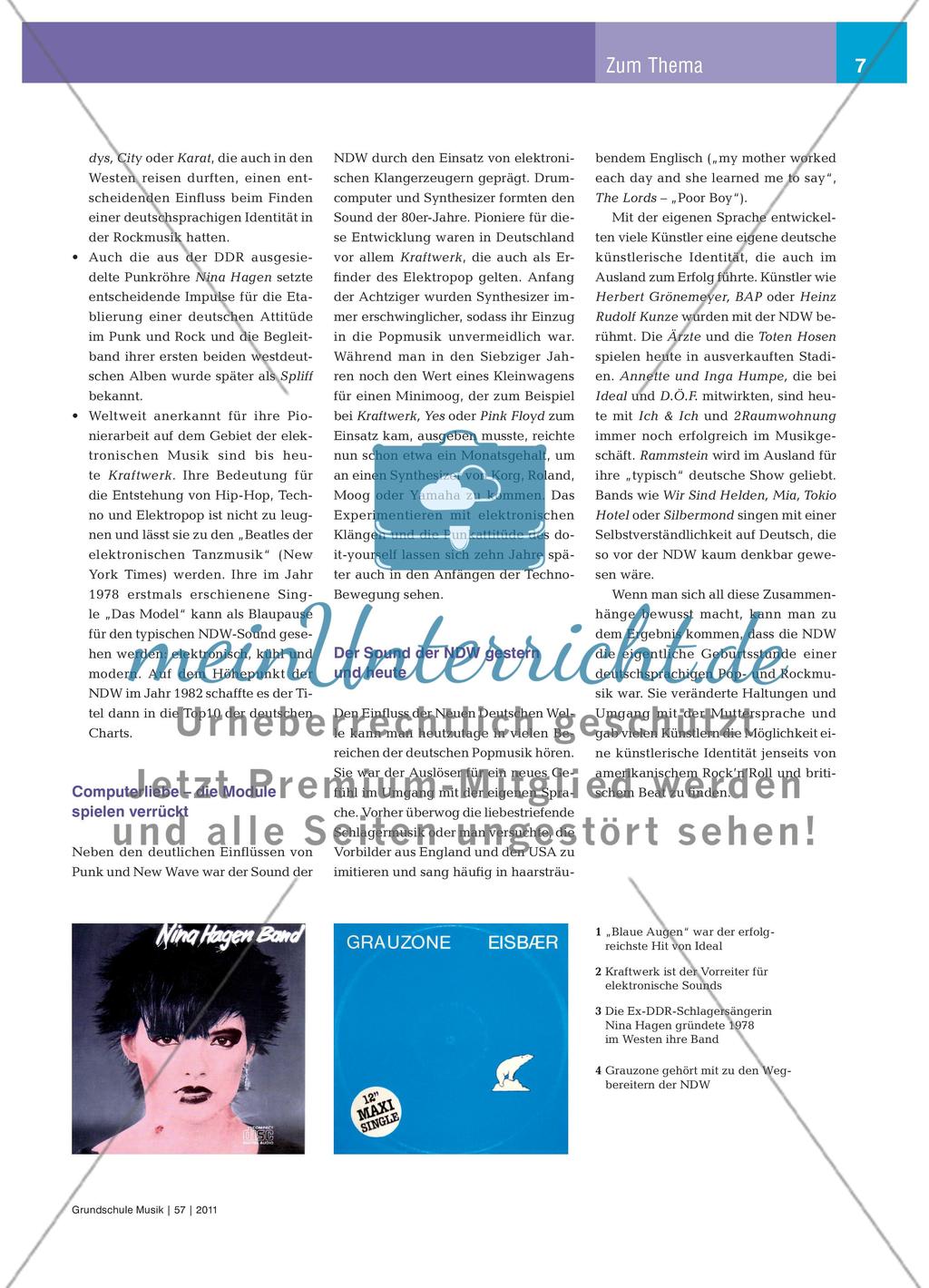 Neue Musik braucht das Land ! - Entdeckung einer neuen Identität in der deutschsprachigen Pop- und Rockmusik Preview 2