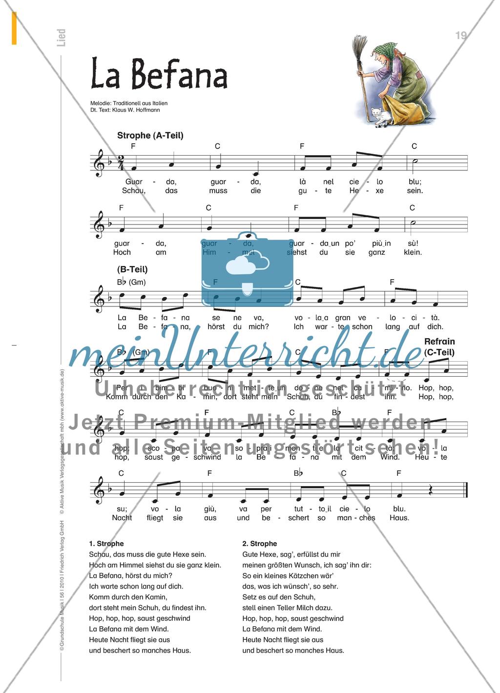La Befana - Klassenmusizieren zu einem Weihnachtslied aus Italien Preview 5