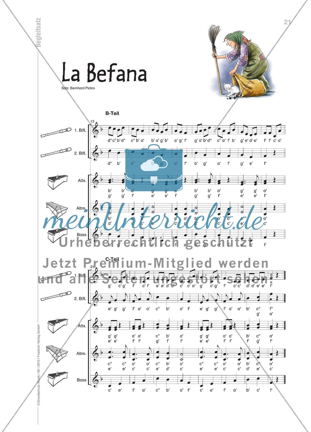 La Befana - Klassenmusizieren zu einem Weihnachtslied aus Italien Preview 7