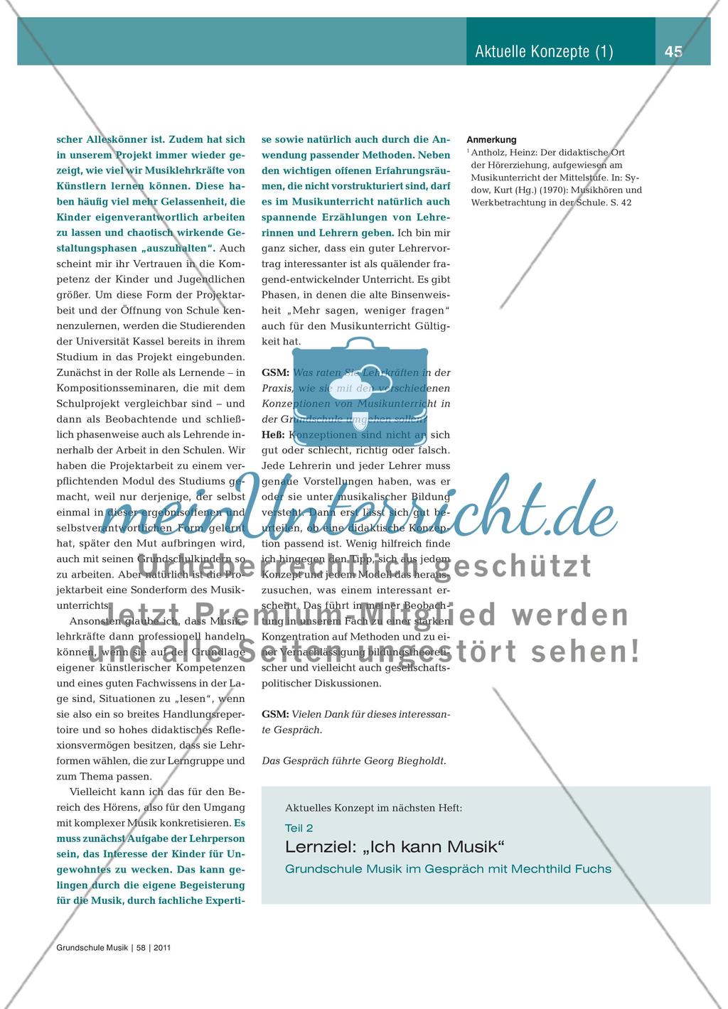 Vergessen wir das ZUHÖREN nicht - Grundschule Musik im Gespräch mit Frauke Heß Preview 4