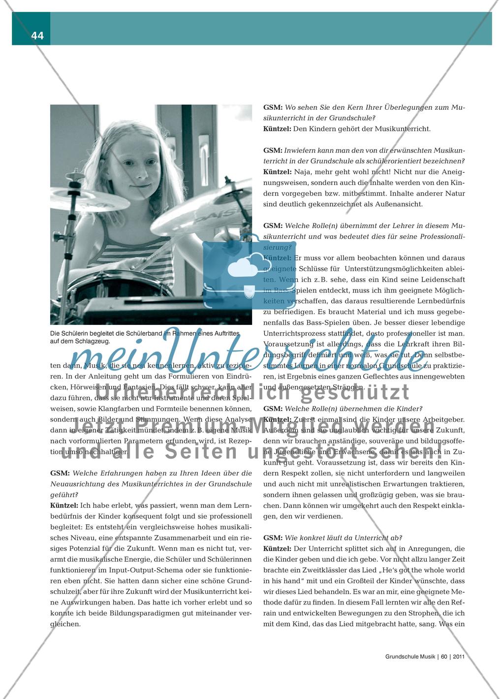 Zeitgemäß unterrichten! Selbstbestimmtes Lernen mit Musik - Teil 3 – Grundschule Musik im Gespräch mit Bettina Küntzel Preview 2