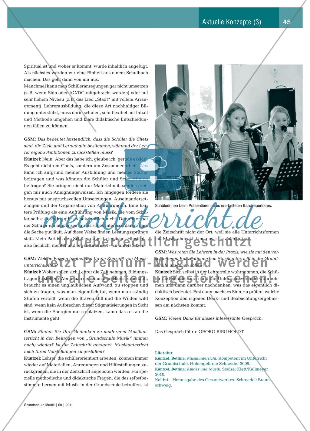 Zeitgemäß unterrichten! Selbstbestimmtes Lernen mit Musik - Teil 3 – Grundschule Musik im Gespräch mit Bettina Küntzel Preview 3