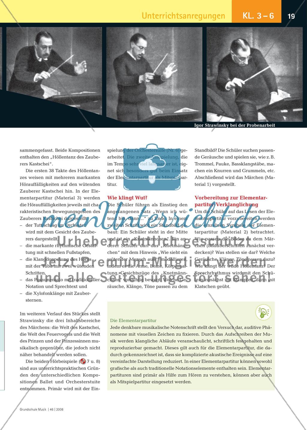 Der Höllentanz des Zauberers Kastschei - Eine Elementarpartitur zum Mitspielen Preview 2