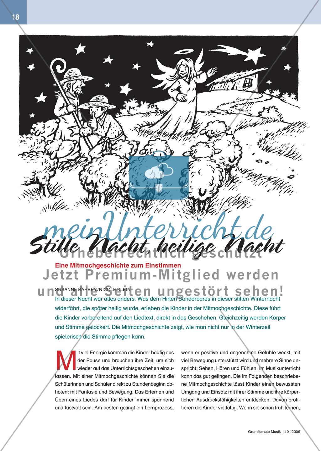 Stille Nacht, heilige Nacht - Eine Mitmachgeschichte zum Einstimmen Preview 1
