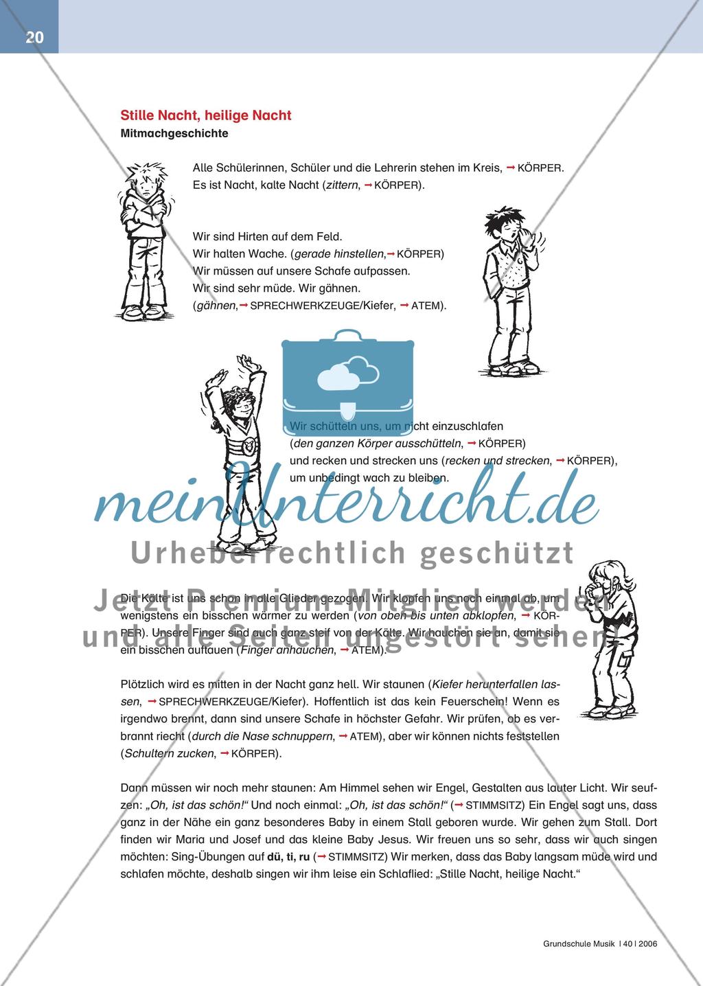Stille Nacht, heilige Nacht - Eine Mitmachgeschichte zum Einstimmen Preview 3