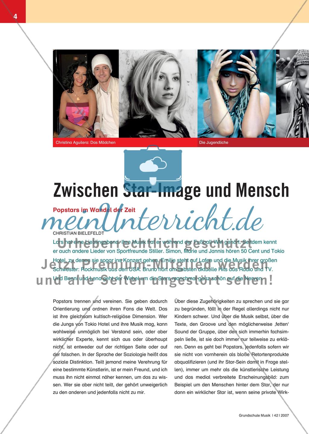 Zwischen Star-Image und Mensch - Popstars im Wandel der Zeit Preview 1