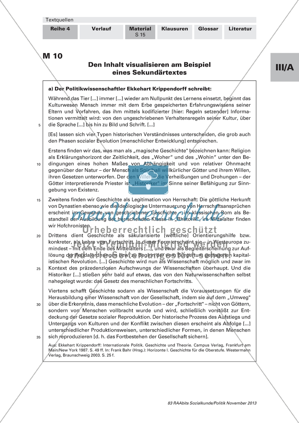 Textquellen - Visualisierung des Inhalts am Beispiel eines Sekundärtextes Preview 1