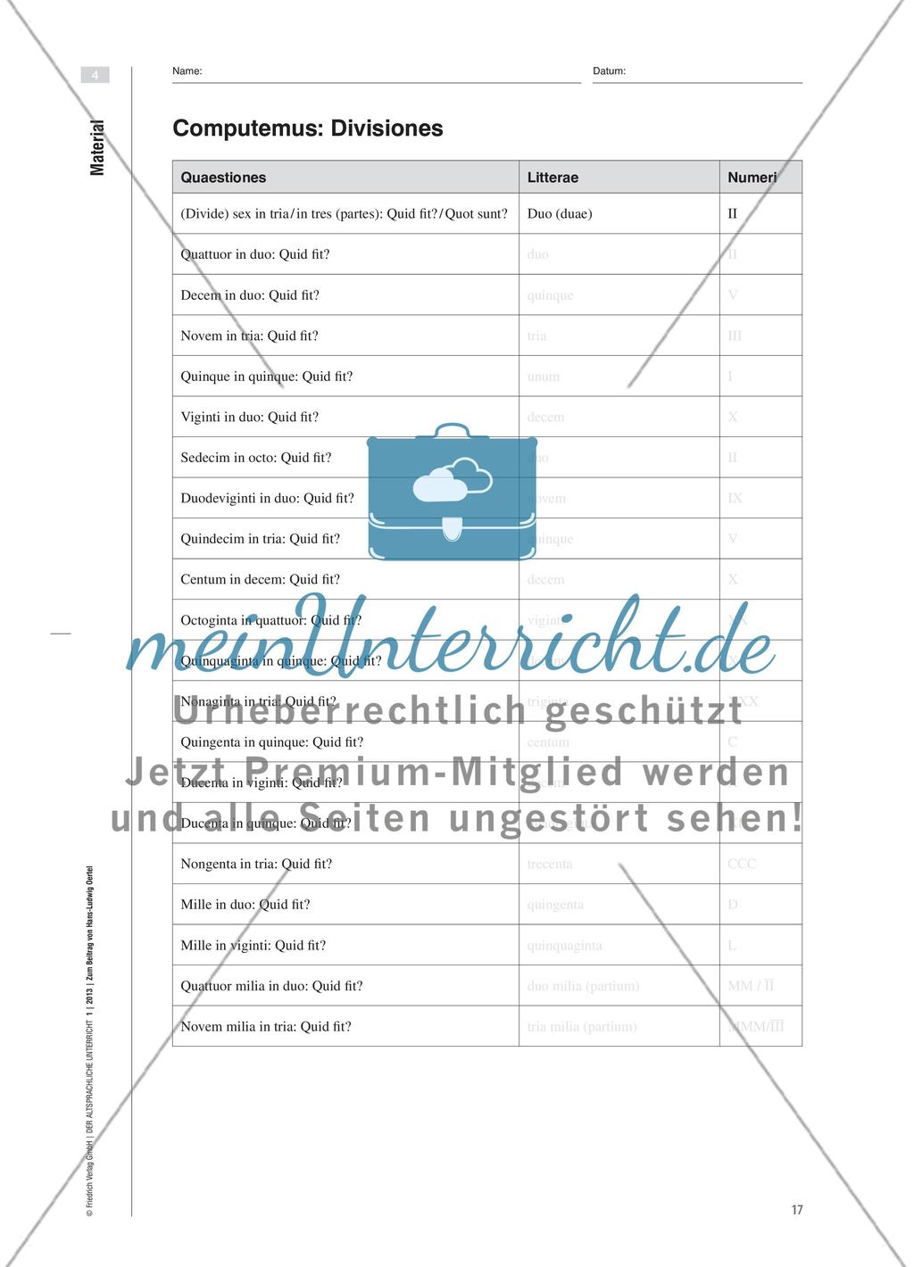 Computemus! - Zahlen üben wie Cicero und Co. Preview 8