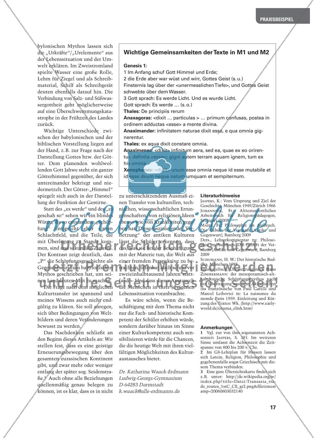Kosmogonien im 6. Jh. v. Chr. bei Griechen, Juden und Babyloniern Preview 4