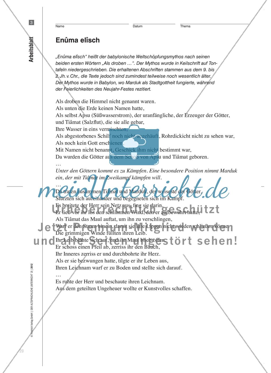 Kosmogonien im 6. Jh. v. Chr. bei Griechen, Juden und Babyloniern Preview 7