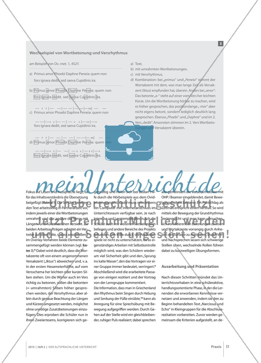 Dichtung und Klang - Ovids Metamorphosen als Sprechvorträge Preview 4