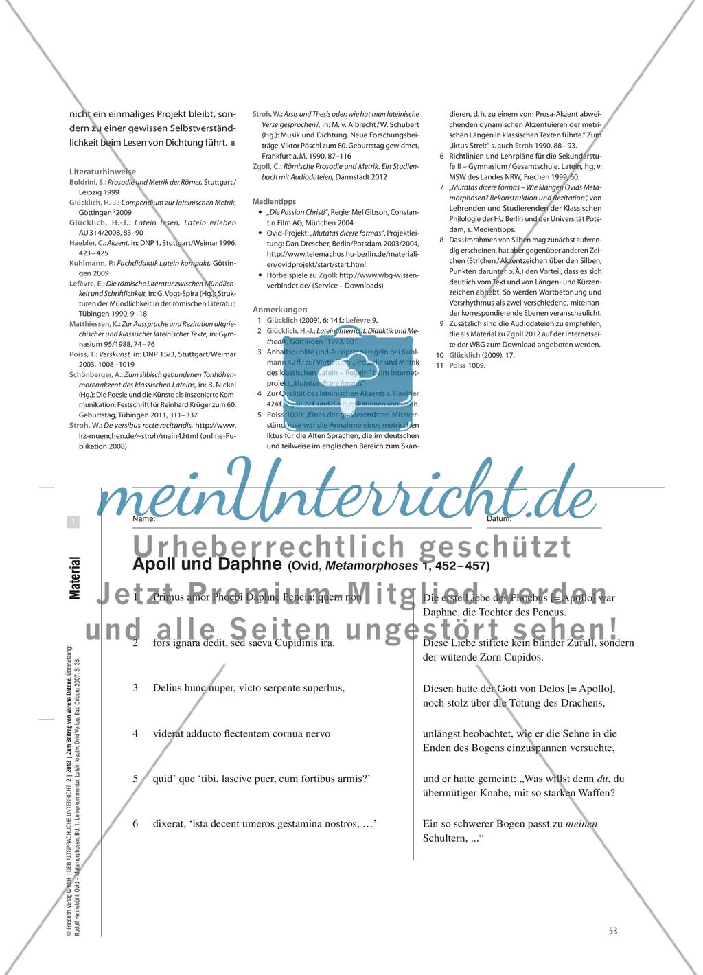 Dichtung und Klang - Ovids Metamorphosen als Sprechvorträge Preview 6
