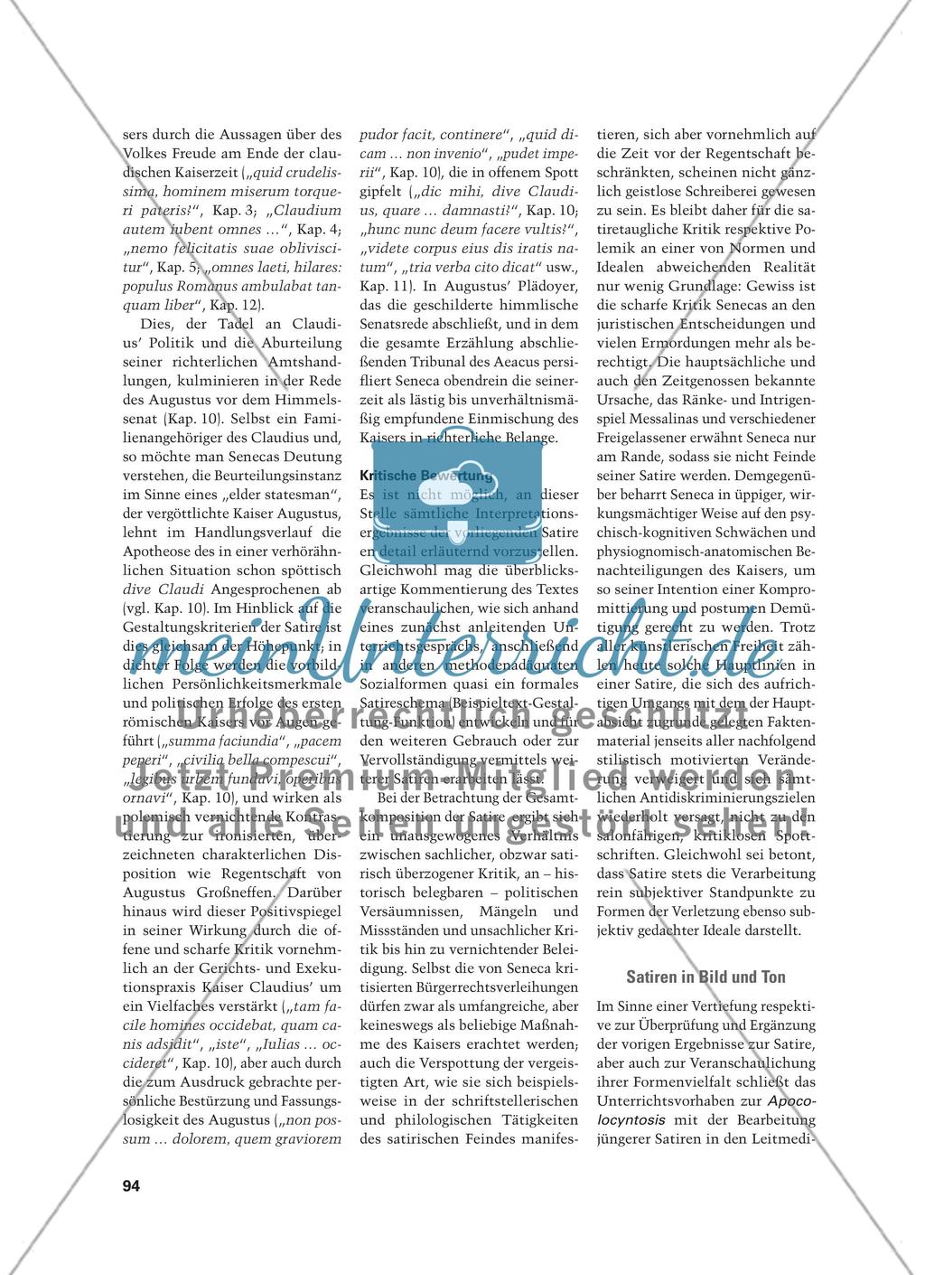 „Nun auch das Herz sich Luft machen wollte“ - Seneca als Satiriker Preview 7