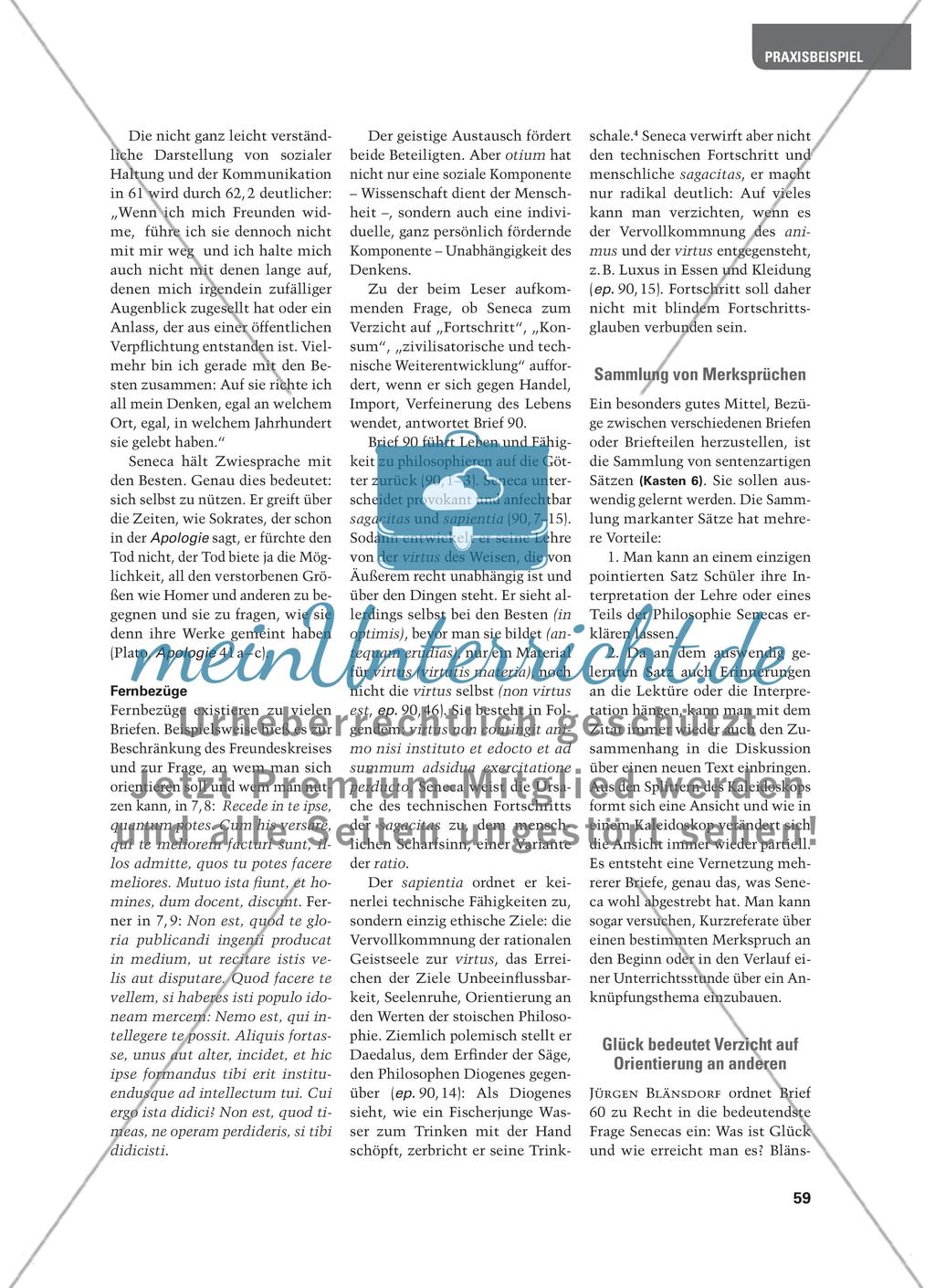 Richtig wünschen – richtig leben - Oder: Von Fremdbestimmung zu Selbstbestimmung – Senecas Brief 60 Preview 12