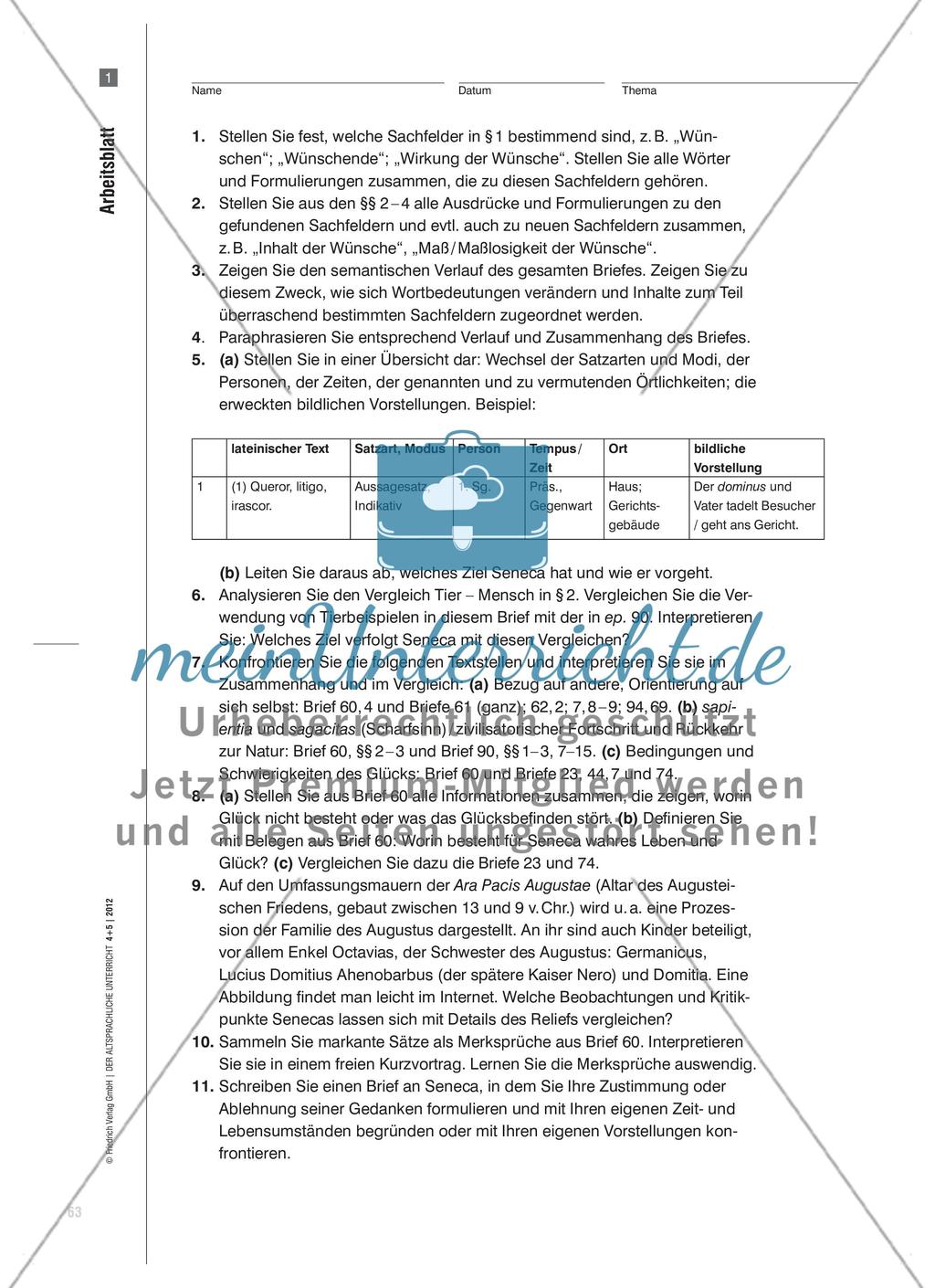 Richtig wünschen – richtig leben - Oder: Von Fremdbestimmung zu Selbstbestimmung – Senecas Brief 60 Preview 16