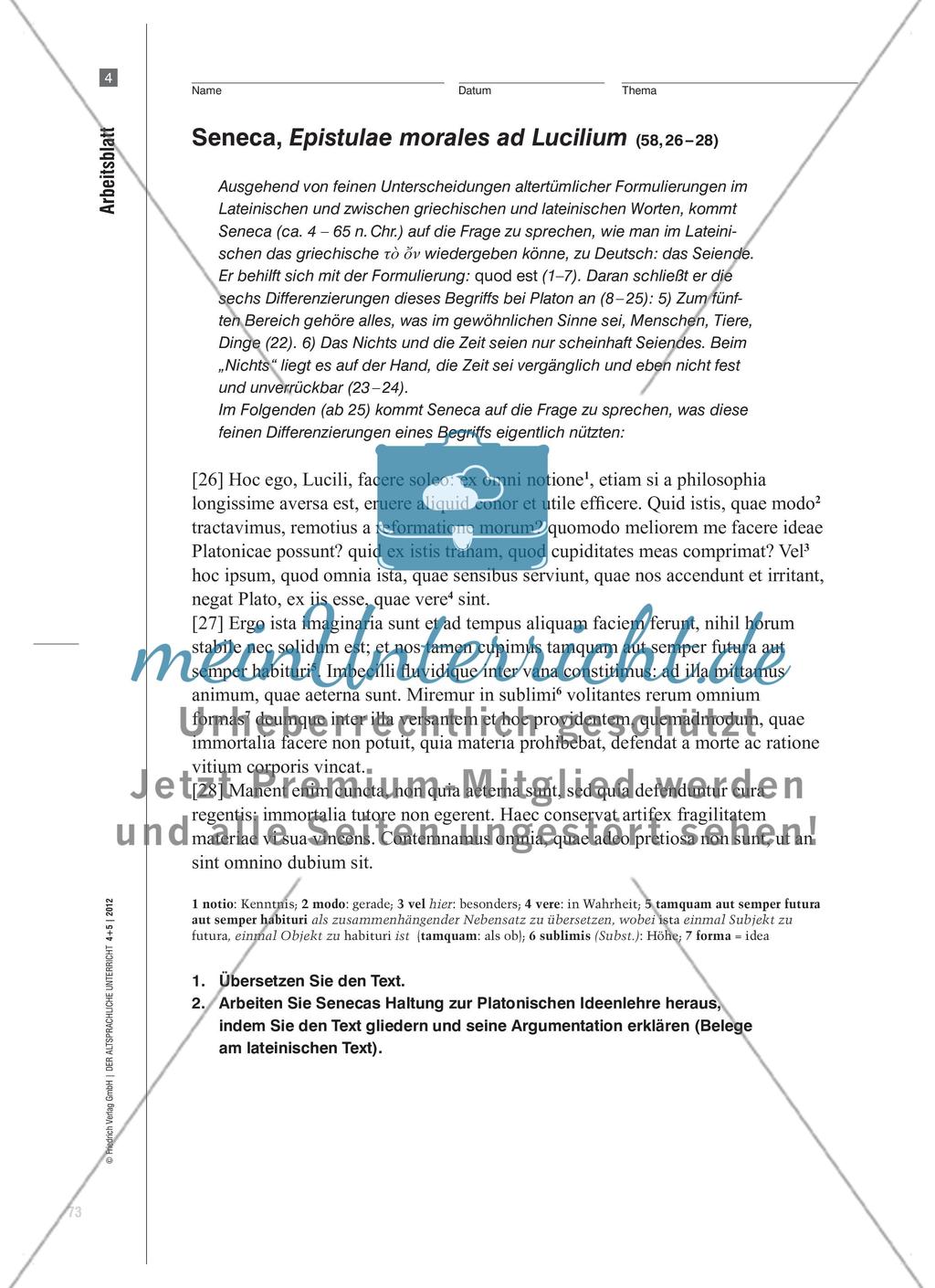 Seneca, Platon und die Matrix Preview 10