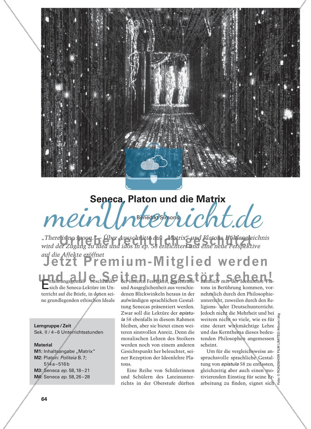 Seneca, Platon und die Matrix Preview 1