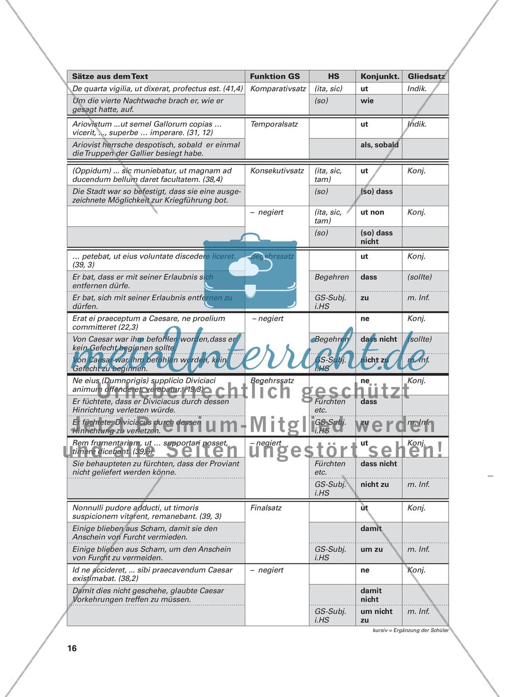 Grammatikwiederholung in der Lektürephase am Beispiel der ut-Sätze bei Caesar Preview 4