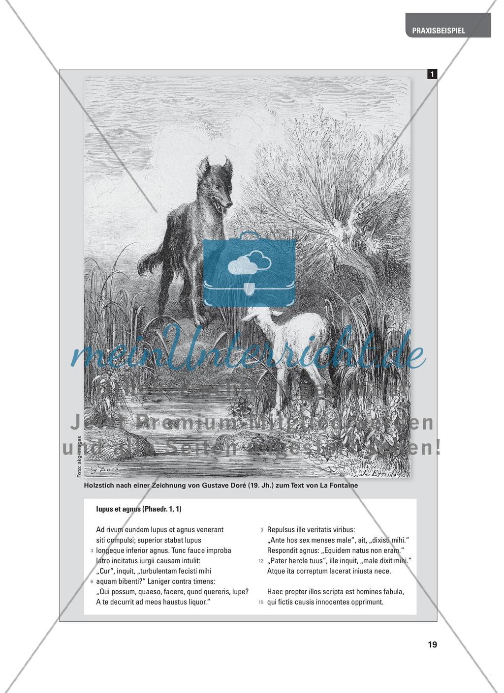 Fabel -hafte Grammatik - Grammatikwiederholung mit den Phaedrusfabeln Preview 2