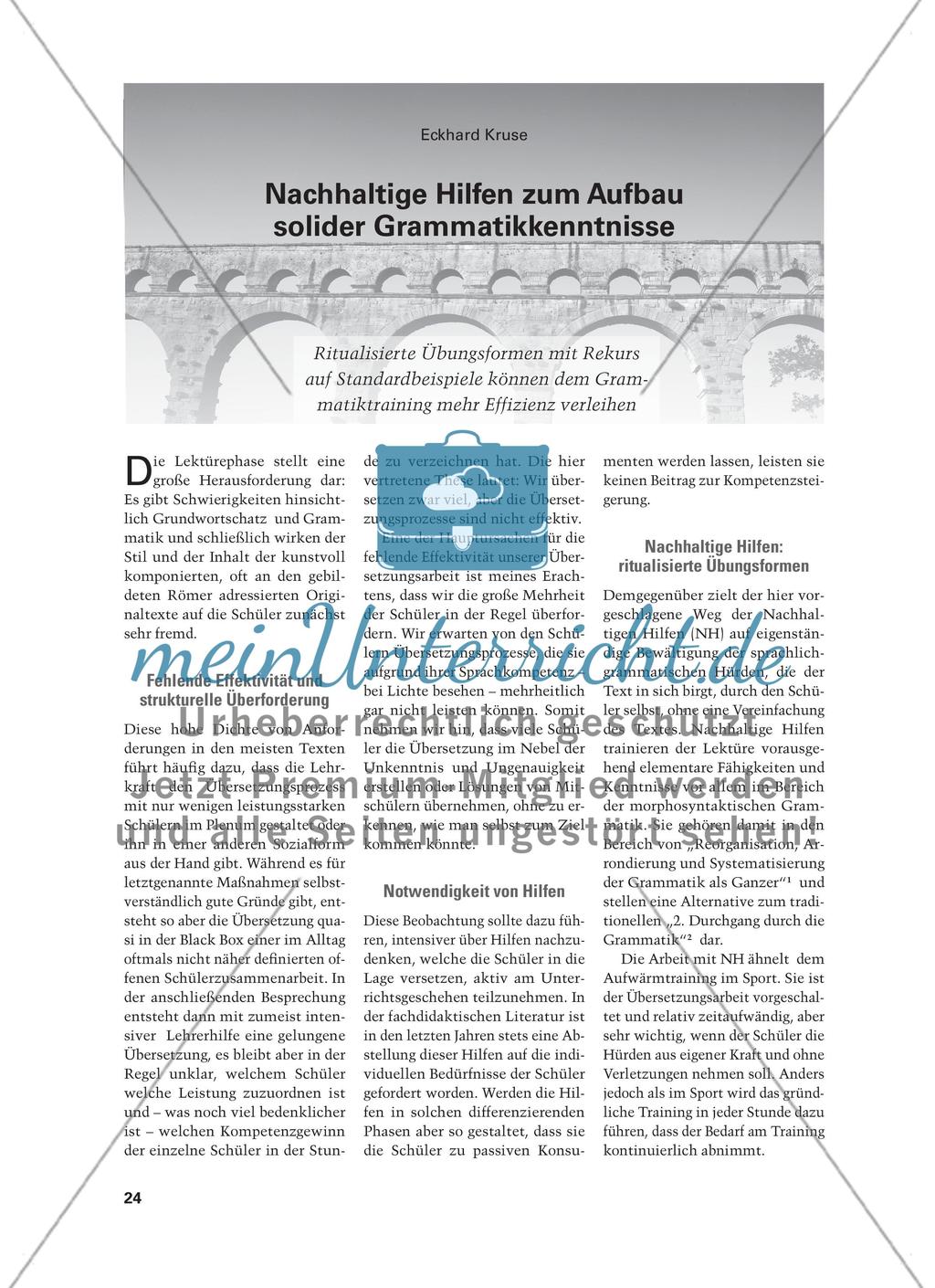 Nachhaltige Hilfen zum Aufbau solider Grammatikkenntnisse Preview 1